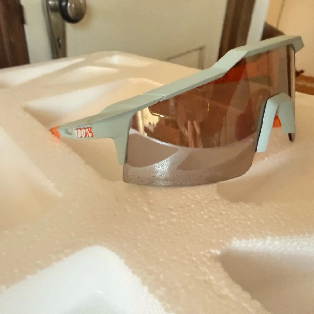100% Percent Speedcraft Soft Tach Two Tone Baseball Sunglasses LikeNew Condition